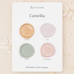 Set of 12 Floral Wax Seals Botanical Cottagecore Romantic